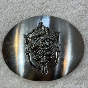 Silver Snake Belt Buckle